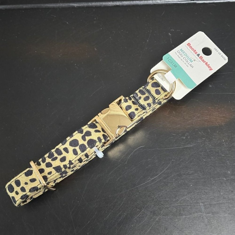 Animal Print with Buckle Branding Dog Collar | Boots & Barkley | Medium - Picture 3 of 10
